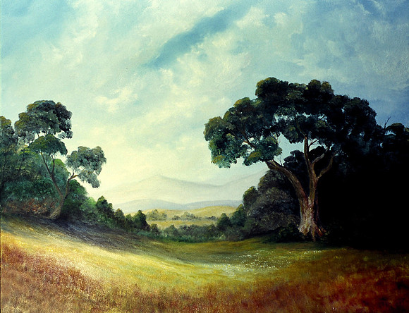 CAT 7516 CD268 OIL PAINTING
