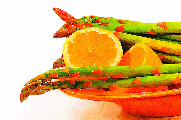 CAT 10598 CD352 LEMONS AND ASPARAGUS