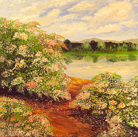 CAT 7411 CD265 OIL PAINTING