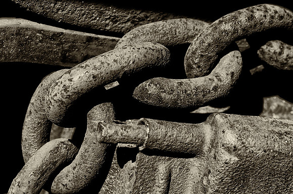 CAT 11478 CD363 VERY INTERESTING RUSTED CHAIN