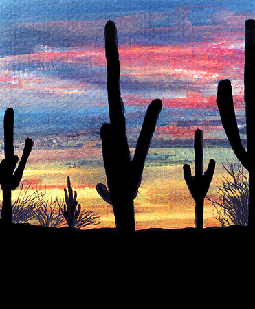 CAT 7370 CD263 WATERCOLOR DESERT