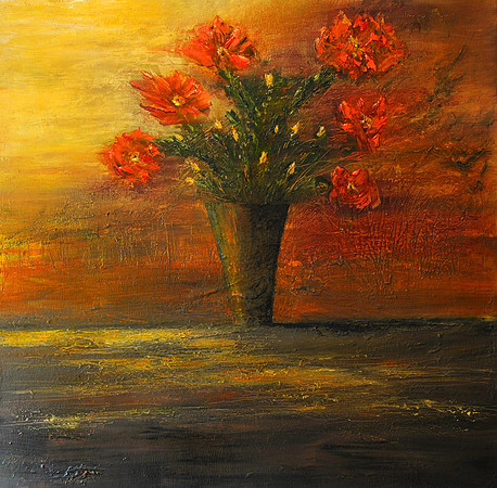 CAT 7279 CD259 OIL PAINTING