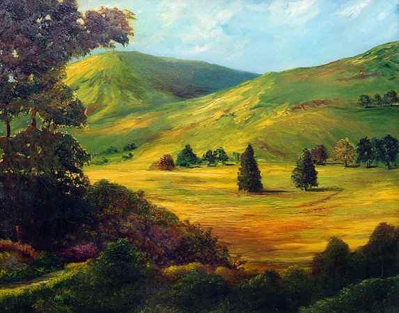 CAT 7483 CD267 OIL PAINTING