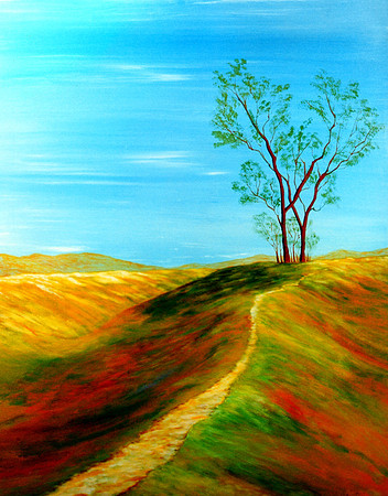 CAT 7499 CD267 OIL PAINTING