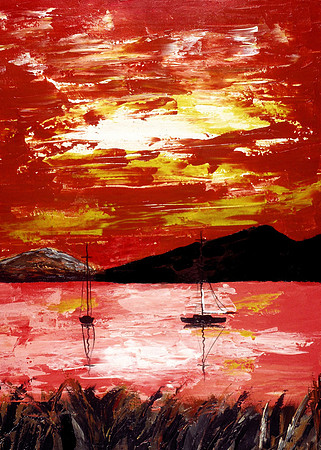 CAT 7544 CD269 OIL PAINTING