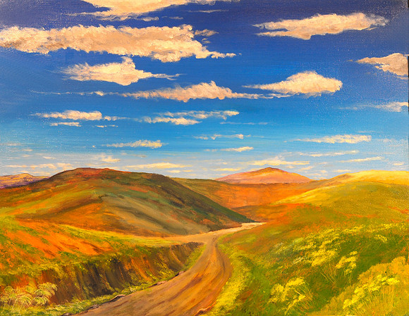 CAT 7434 CD265 OIL PAINTING