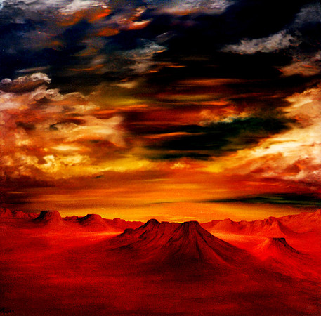 CAT 7539 CD269 OIL PAINTING